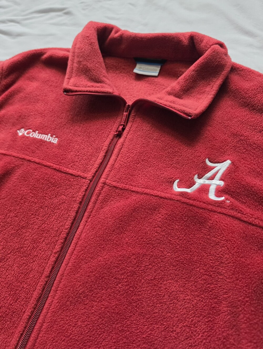 Columbia Alabama Crimson Tide Full Zip Fleece Jacket Red Women’s XL